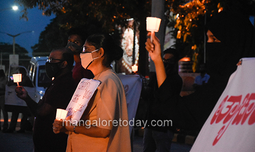 Candle-light protest